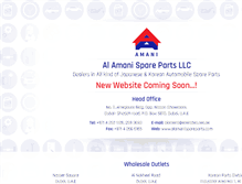 Tablet Screenshot of alamanispareparts.com